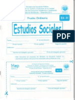 Bachillerato Estudios Sociales Setiembrel 2013