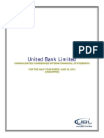 United Bank Limited: Consolidated Condensed Interim Financial Statements