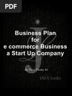 Business Plan For e Commerce Business A Start Up Company