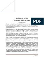 Acuerdo 006 - CG -2012 Codigo de Etica CGE