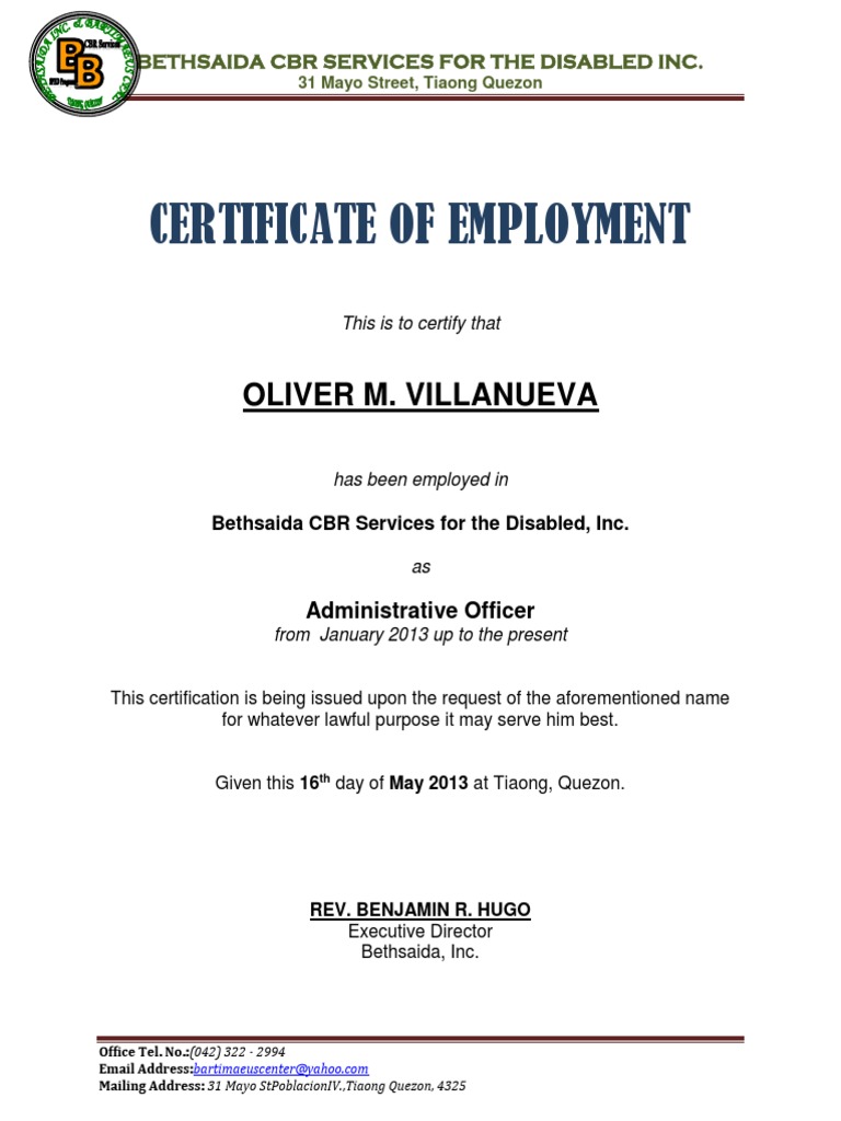 nc certificate 2 sample of Certificate Employment Sample.docx nc certificate 2 sample of Certificate Employment Sample.docx