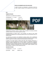 Informe de Sedimento