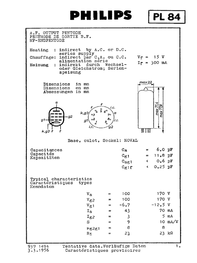 pl84 Vacuum Tube PDF
