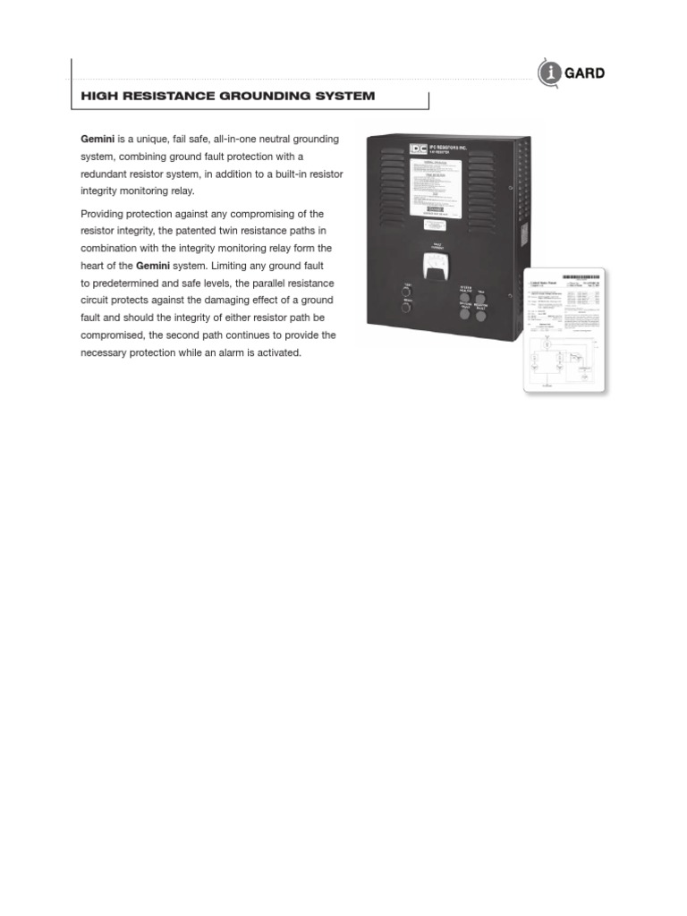 NGR Installation Manual PDF | Download Free PDF | Resistor | Electrical ...