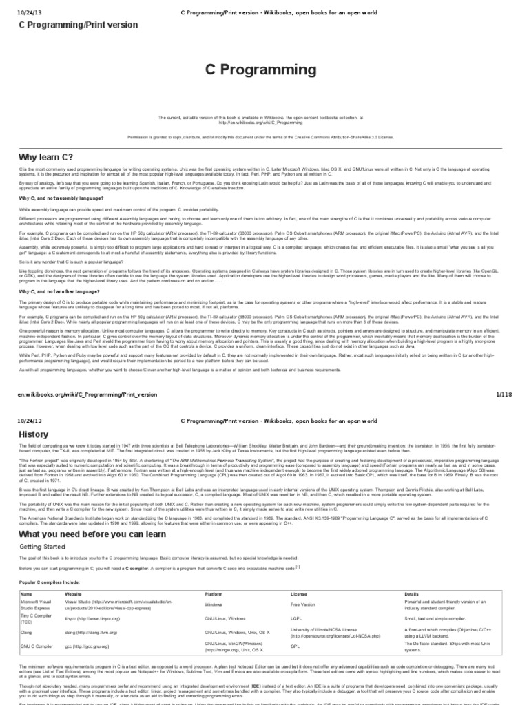 C Programming | PDF | C (Programming Language) | Integrated Development ...