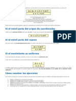 Ecuaciones Movimiento Rectilineo