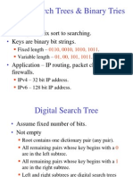 Digital Search Trees & Binary Tries