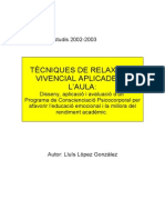 Tecniques de Relaxacio A L Aula PDF