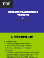 Download REKLAMASI LAHAN BEKAS TAMBANGppt by ipungji SN178652192 doc pdf