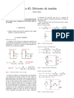 Divisores de Tensión