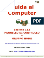 Guida Al Computer - Lezione 112 - Pannello Di COntrollo - Gruppo Home PDF