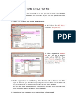 How To Check Fonts in Your PDF File: File Menu Property" Tab