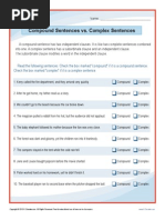 Complex and Compound Sentence