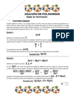 FACTORIZACIÓN DE POLINOMIOS.