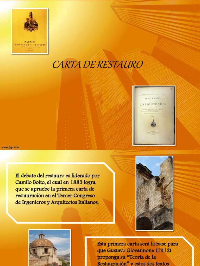 Carta Restauracion  Ciencia (General)  Ciencia