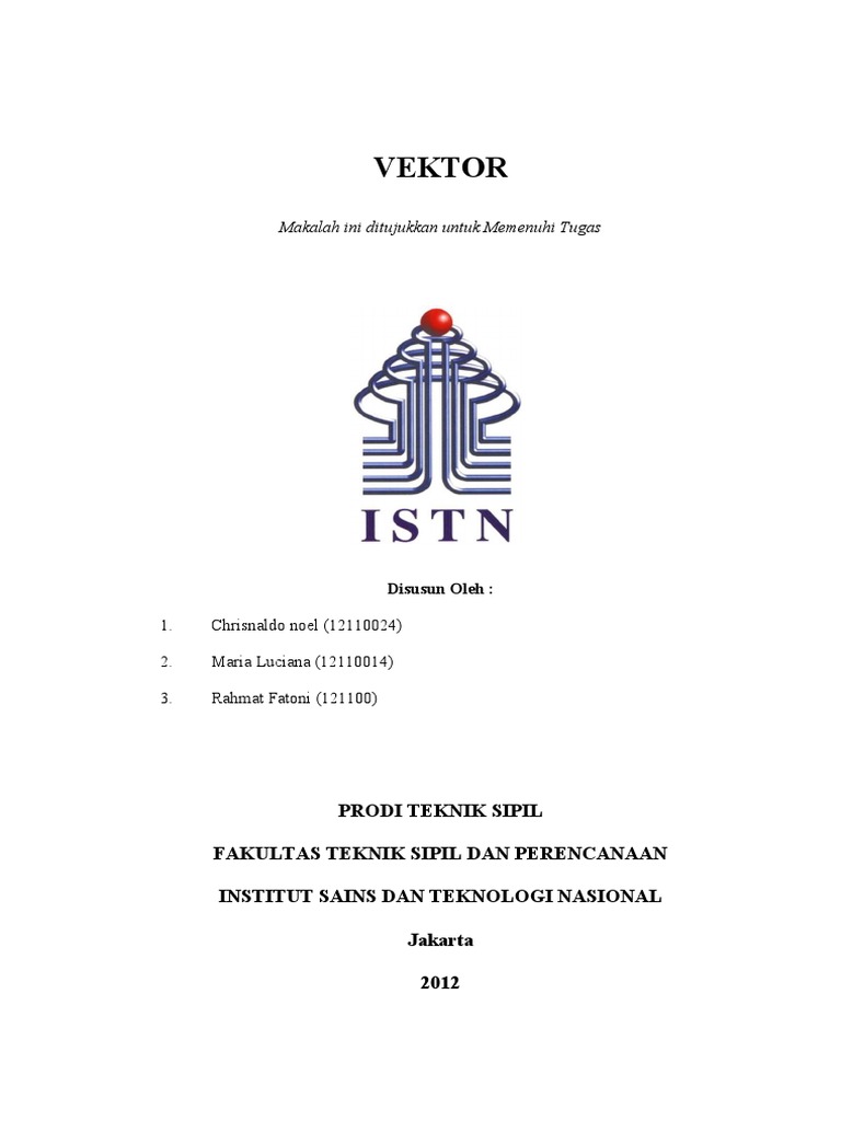 Makalah Matematika Vektor