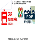 CMAC Arequipa perfil empresa servicios microfinancieros