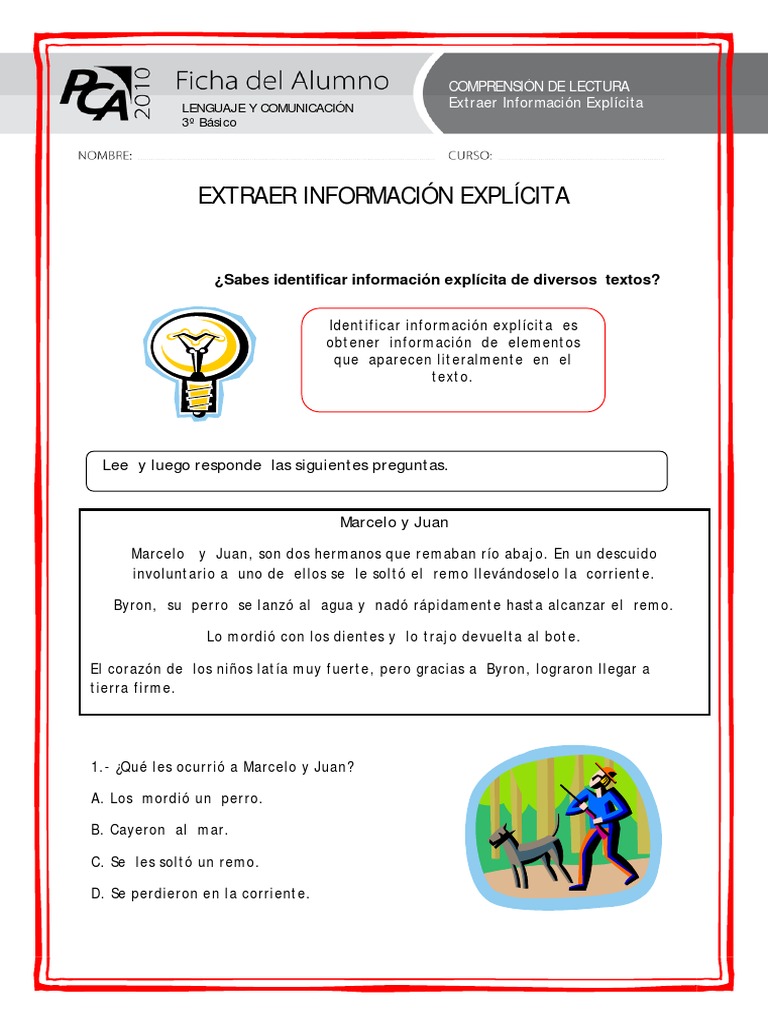 08 Extraer Información Explícita | PDF | Información
