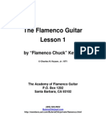 The Flamenco Guitar Lesson 1: by "Flamenco Chuck" Keyser