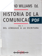 Williams Raymond Ed Et Al Historia de La Comunicacion Vol 1 1981