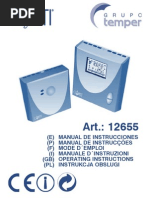 Manual Termostato Coati 12655 - Esp