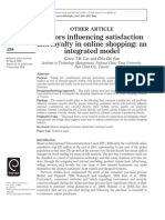 Factors Influencing Statisfaction and Loyalty Ini Online Shopping PDF