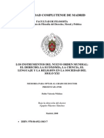 Los Instrumentos Del Nuevo Orden Mundial:el Derecho, La Economía, La Ciencia, Ellenguaje y La Religión en La Sociedad Delsiglo Xxi