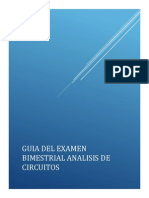 Guia Del Examen Bimestral Analisis de Circuitos 2014-1