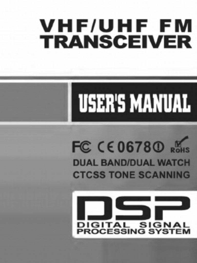 Radio BAOFENG UV5R Manual PDF