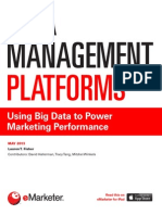 Emarketer Data Management Platforms-Using Big Data To Power Marketing Performance PDF