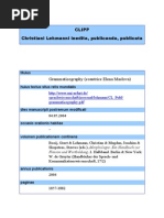 Chr. Lehmann - Grammatikographie