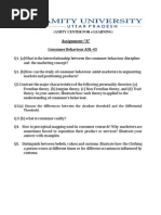 Download Adl-45 Consumer Behaviour Assignment by Aishwarya AG SN178806289 doc pdf
