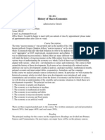 Syllabus History of Macroeconomics PDF