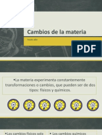 Cambios de La Materia