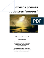 Hermosos Poemas de Autores Famosos