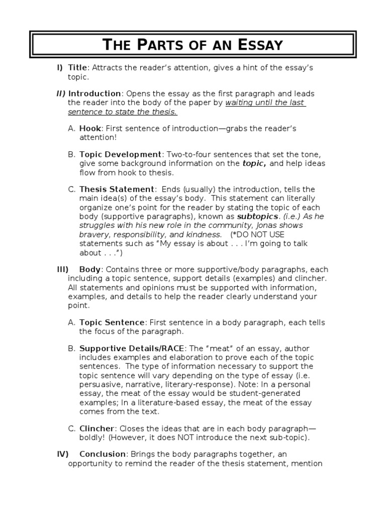 Parts of thesis pdf image