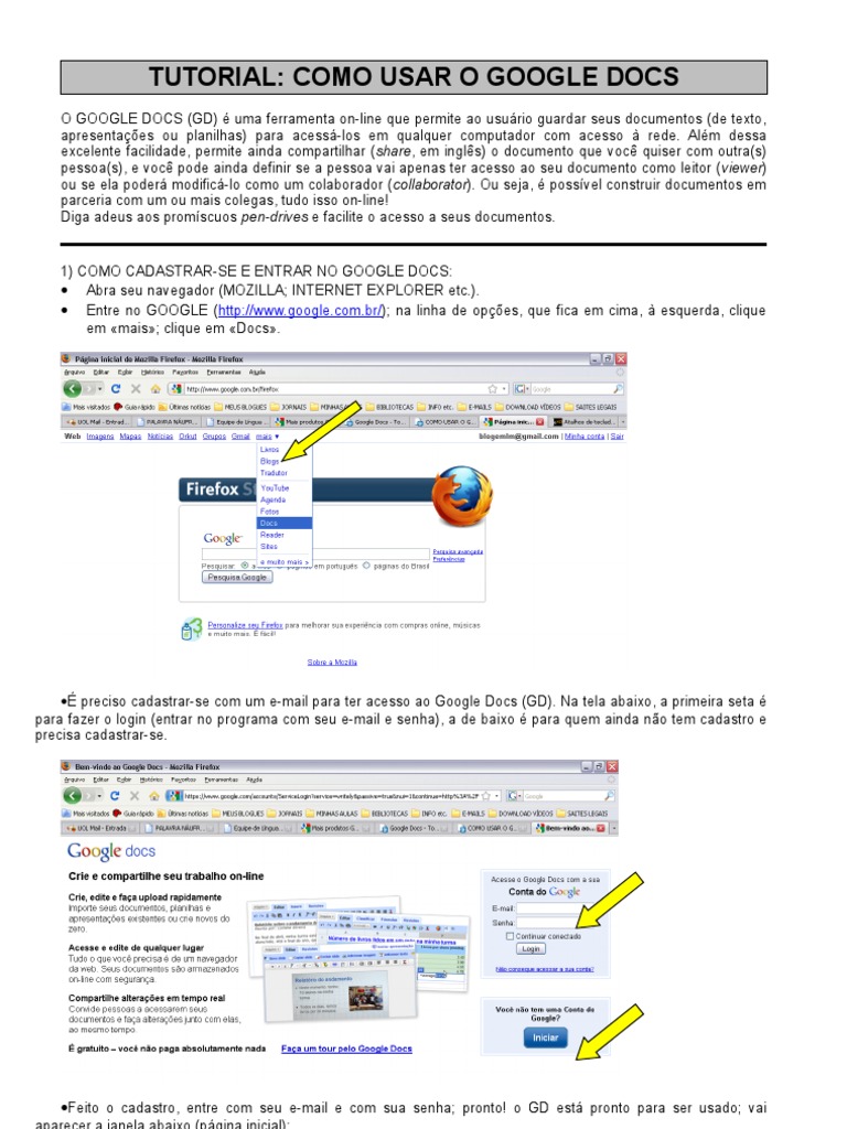 Como Usar o Google Docs PDF Business