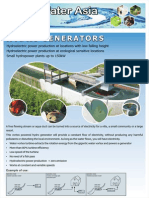 Low-impact hydro generators for streams & resorts