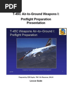 Weps Air-to-Ground I, Preflight Prep Lecture Guide