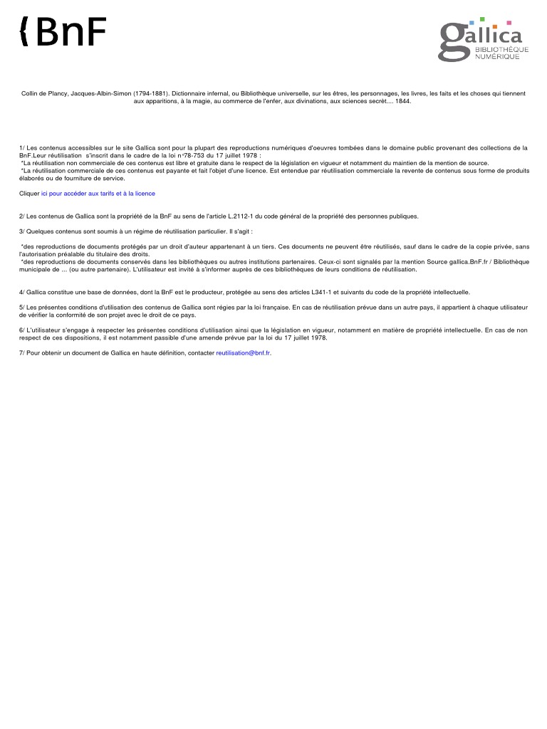 Dictionnaire Infernal Pdf