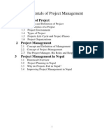 Fundamentals of Project Management - Class Notes