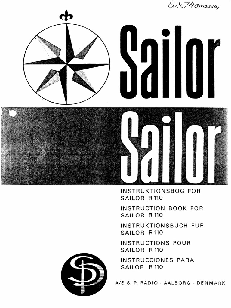 Manual Sailor R110 | PDF | Language Arts & Discipline