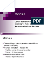 Meiosis: Comes From The Greek Meioun, Meaning "To Make Smaller,"