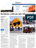 Residents Celebrate July 4th at Parades: Wildfires