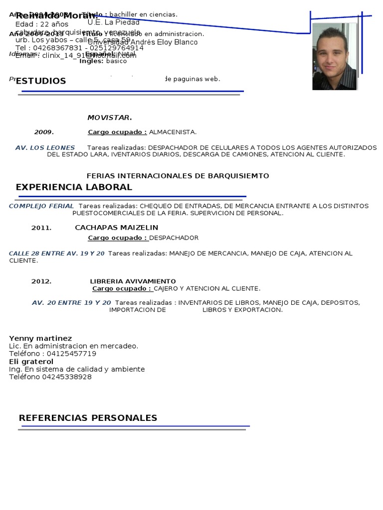 CV Nuevo Rey | PDF | Crecimiento personal y profesional