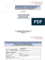 Aboraje de La Discalculia, Matemáticas