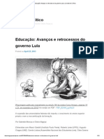 Educação_ Avanços e retrocessos do governo Lula _ Jornalismo Crítico