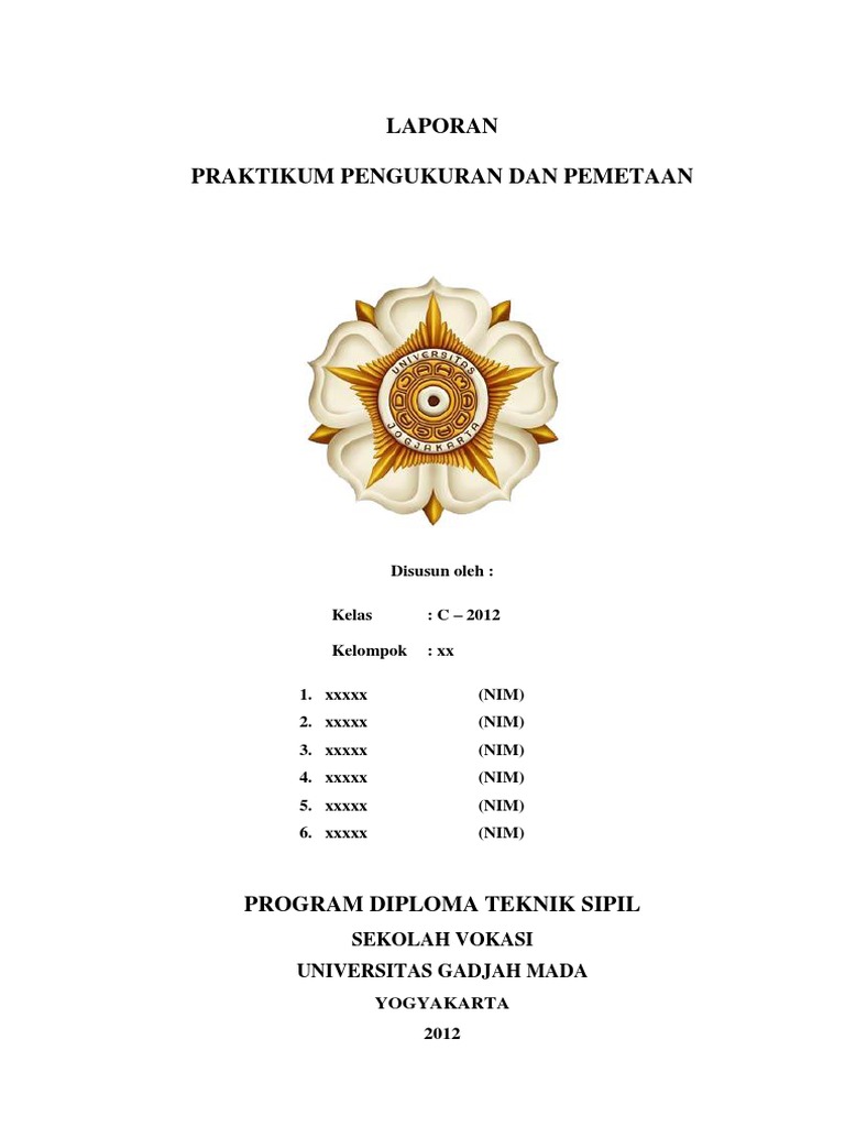 Contoh Format Laporan Ilmu Ukur Tanah