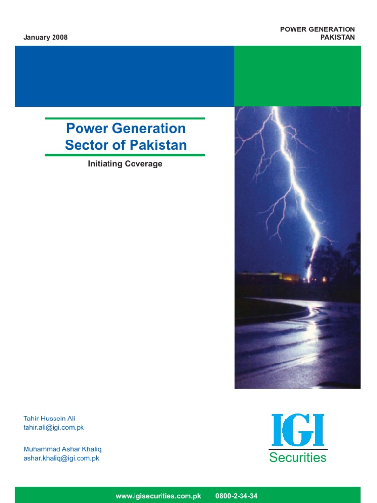 Electricity Generation in Pakistan | PDF | International Energy Agency ...