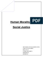 Human Morality and Social Justice